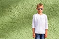 Cute boy with sun glasses outdoor