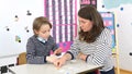 Speech Therapist during private language lesson