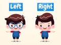 Cute Boys Opposite Left Right Royalty Free Stock Photo