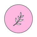 Cute branch icon