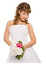 Cute bride Royalty Free Stock Photo