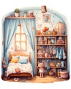 Cute bright little girl's room