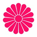 cute bright modern hippie floral icon vector