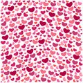 Cute bright templates Valentine`s Day. Endless pink backgrounds with hearts.