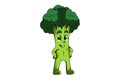 Cute Broccoli Character Design Illustration