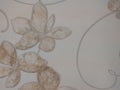 cute brown blossom flower pattern