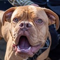 Cute brown dog close-up looking at camera Royalty Free Stock Photo