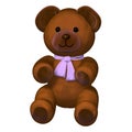 Cute brown teddy bear toy