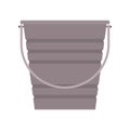 Cute bucket isolated icon