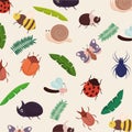 cute bugs pattern