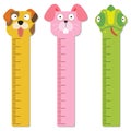 Cute bumper children meter wall. Royalty Free Stock Photo