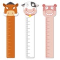 Cute bumper children meter wall. Royalty Free Stock Photo