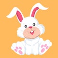 Cute bunny cartoon Royalty Free Stock Photo