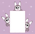 Cute Bunny Invitation / Card