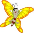 Cute butterfly cartoon Royalty Free Stock Photo