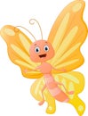 Cute butterfly cartoon Royalty Free Stock Photo