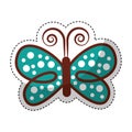 Cute butterfly decorative icon