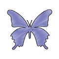 Cute butterfly isolated icon Royalty Free Stock Photo