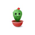 Cute Cactus or Succulent vector illustration Royalty Free Stock Photo