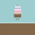 Cute cake background