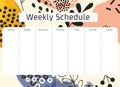 Cute Calendar Weekly Planner Template