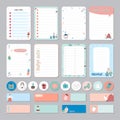 Cute Calendar Daily and Weekly Planner Royalty Free Stock Photo