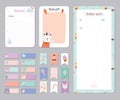 Cute Calendar Daily and Weekly Planner