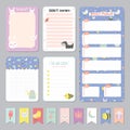 Cute Calendar Daily and Weekly Planner