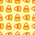 Cute Candy corn seamless pattern