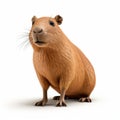 Cute Capybara 3d Clay Render - Satirical Caricatures And Hyper-realistic Animal Illustrations Royalty Free Stock Photo