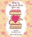 Cute card for valentines day