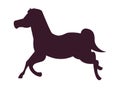 Cute carousel horse isolated icon Royalty Free Stock Photo
