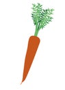 Cute carrot isolated icon Royalty Free Stock Photo