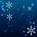 Cute cartoon abstract snowflake