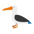 Cute cartoon albatross vector illustration