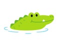 Cute Cartoon Alligator