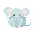 Cute cartoon animal little rat