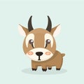 Cute cartoon antelope.