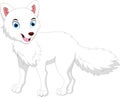 Cute cartoon Arctic Fox