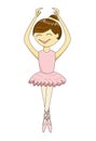 Cute Cartoon Ballerina