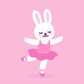 Cute cartoon ballerina Royalty Free Stock Photo