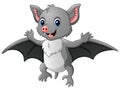 Cute cartoon bat flying Royalty Free Stock Photo