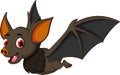 Cute Cartoon bat flying Royalty Free Stock Photo