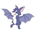 Cute Cartoon Bat Royalty Free Stock Photo