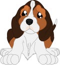Cute cartoon beagle