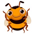 Cute Cartoon Bee Royalty Free Stock Photo