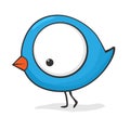 Cute cartoon bird