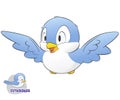 Cute Cartoon Bird Royalty Free Stock Photo