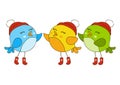 Cute cartoon birds Royalty Free Stock Photo