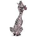 cute cartoon black and white cartoon zebra character